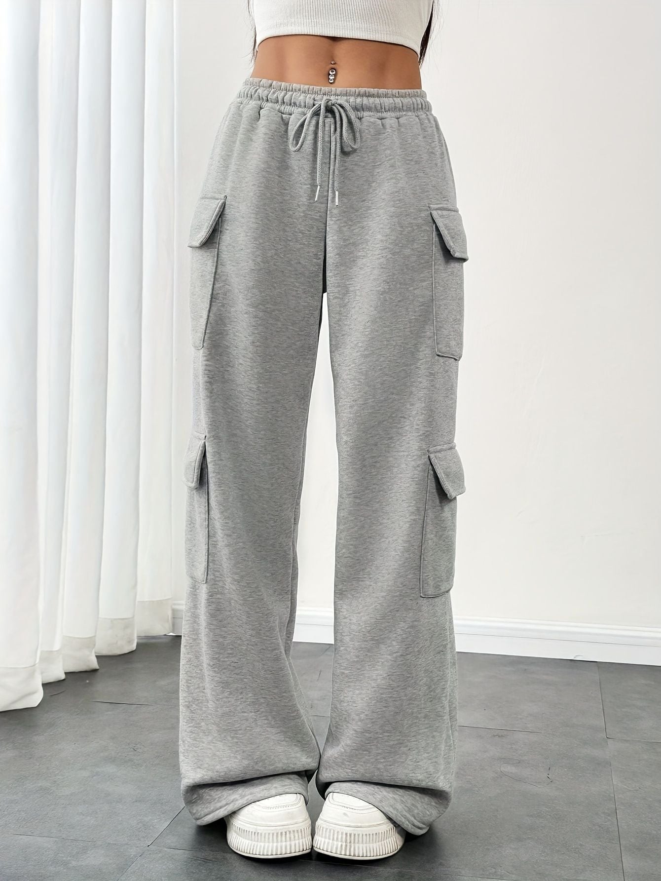 Women’s Cargo Pants with Drawstring Waist Marry Lou