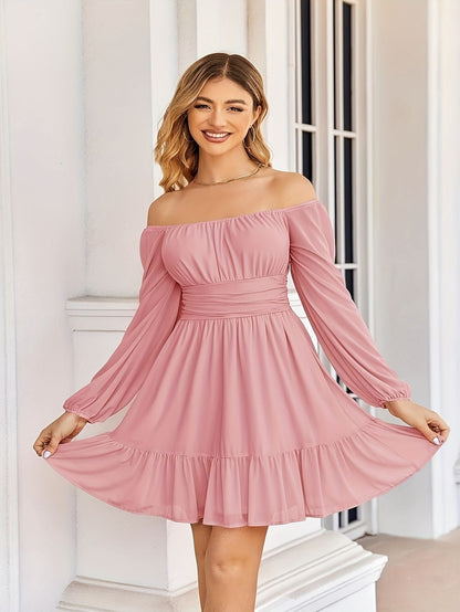 Women’s Mesh Mini Dress with Ruffles Marry Lou