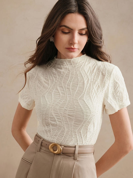 Women’s Round Neck Short Sleeve Top Marry Lou