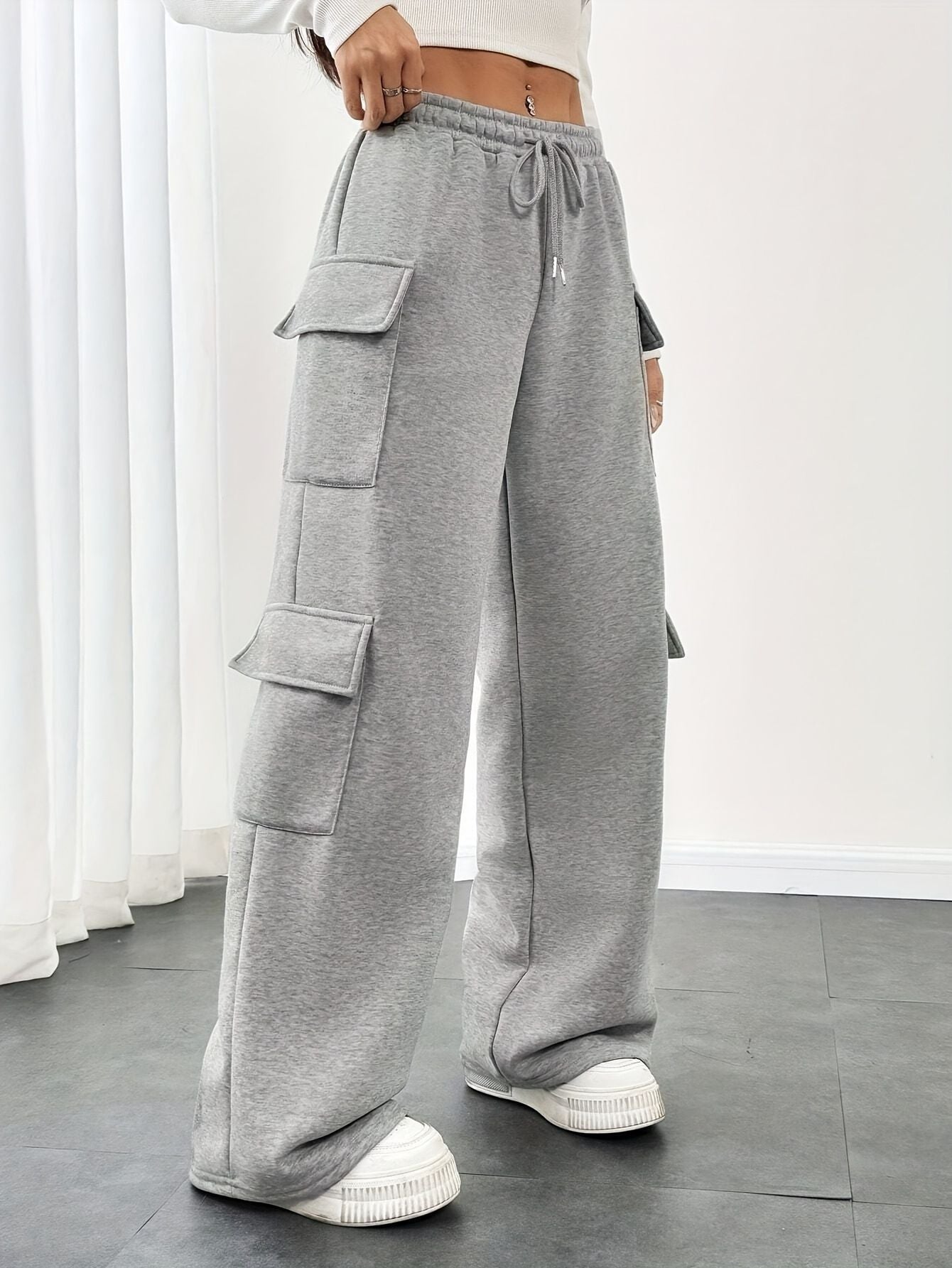 Women’s Cargo Pants with Drawstring Waist Marry Lou