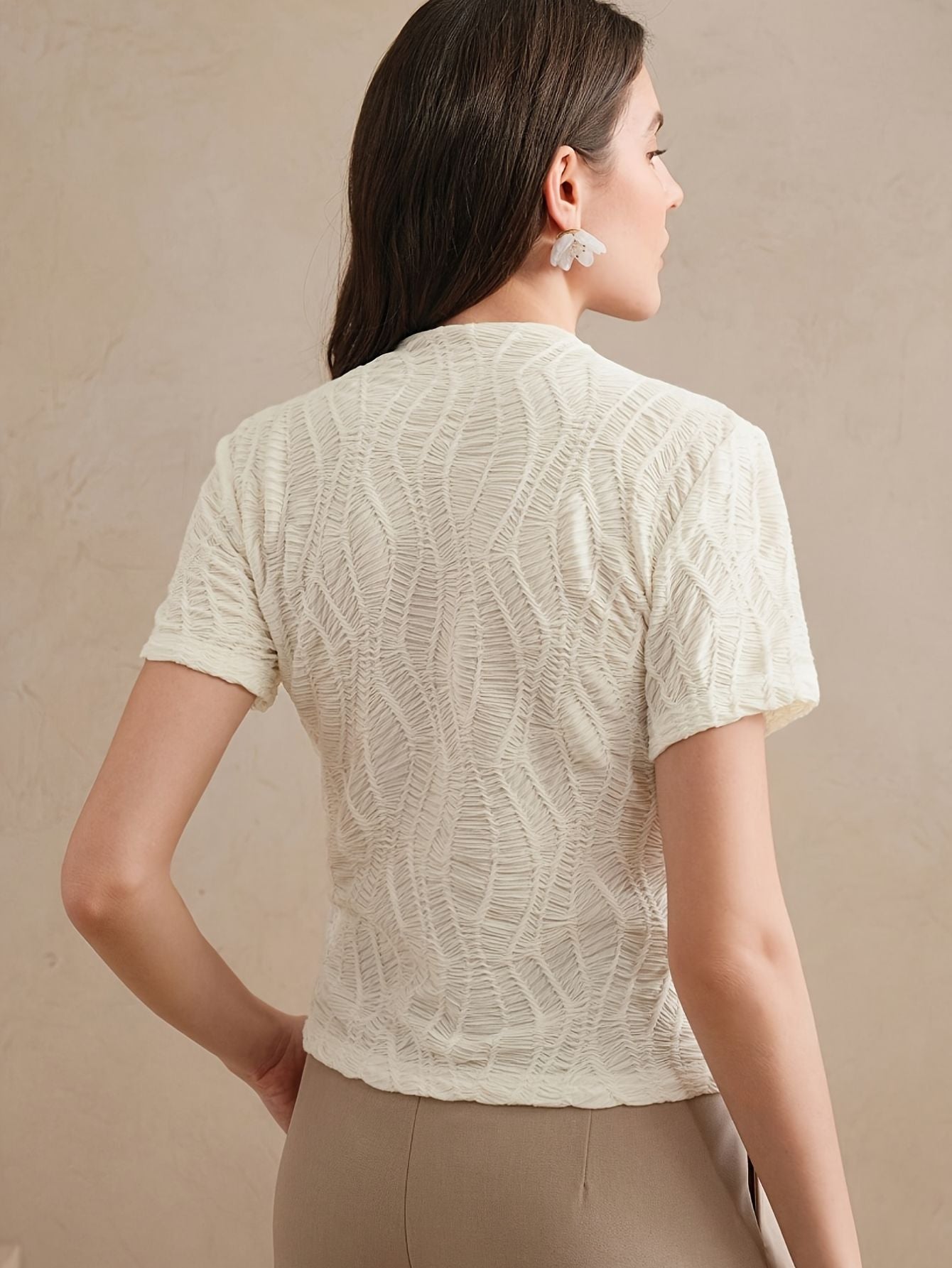 Women’s Round Neck Short Sleeve Top Marry Lou