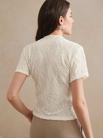 Women’s Round Neck Short Sleeve Top Marry Lou