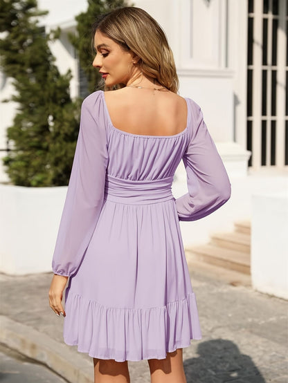 Women’s Mesh Mini Dress with Ruffles Marry Lou