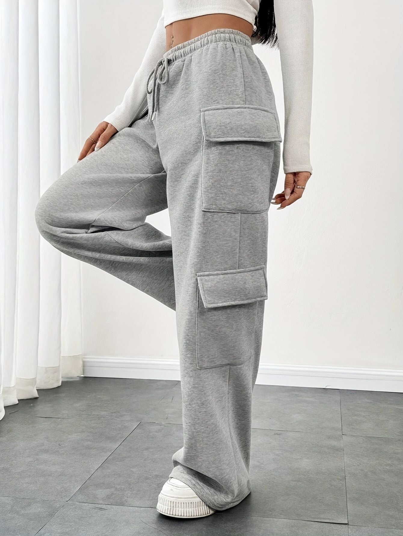Women’s Cargo Pants with Drawstring Waist Marry Lou