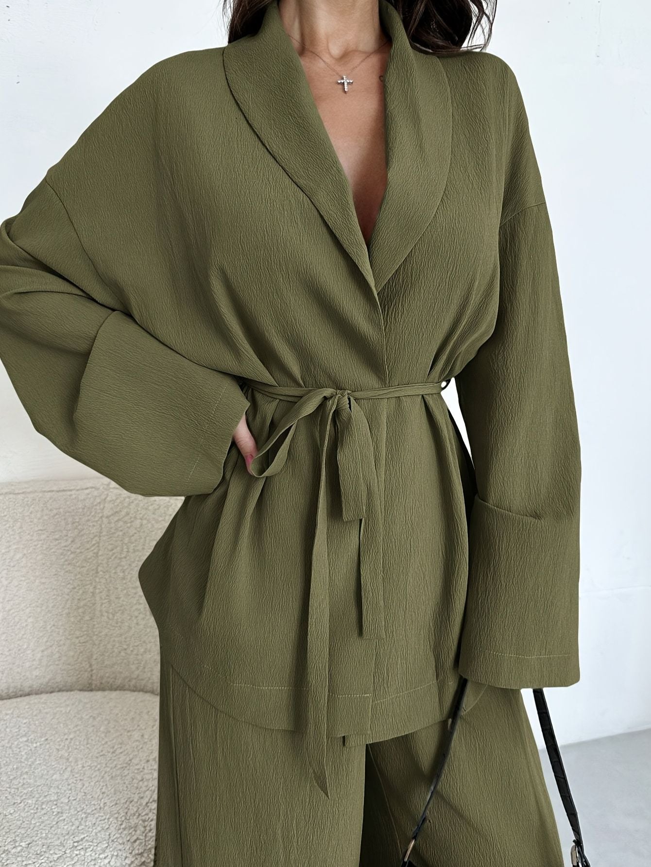 Women’s Two-Piece Suit with Tie Jacket Marry Lou