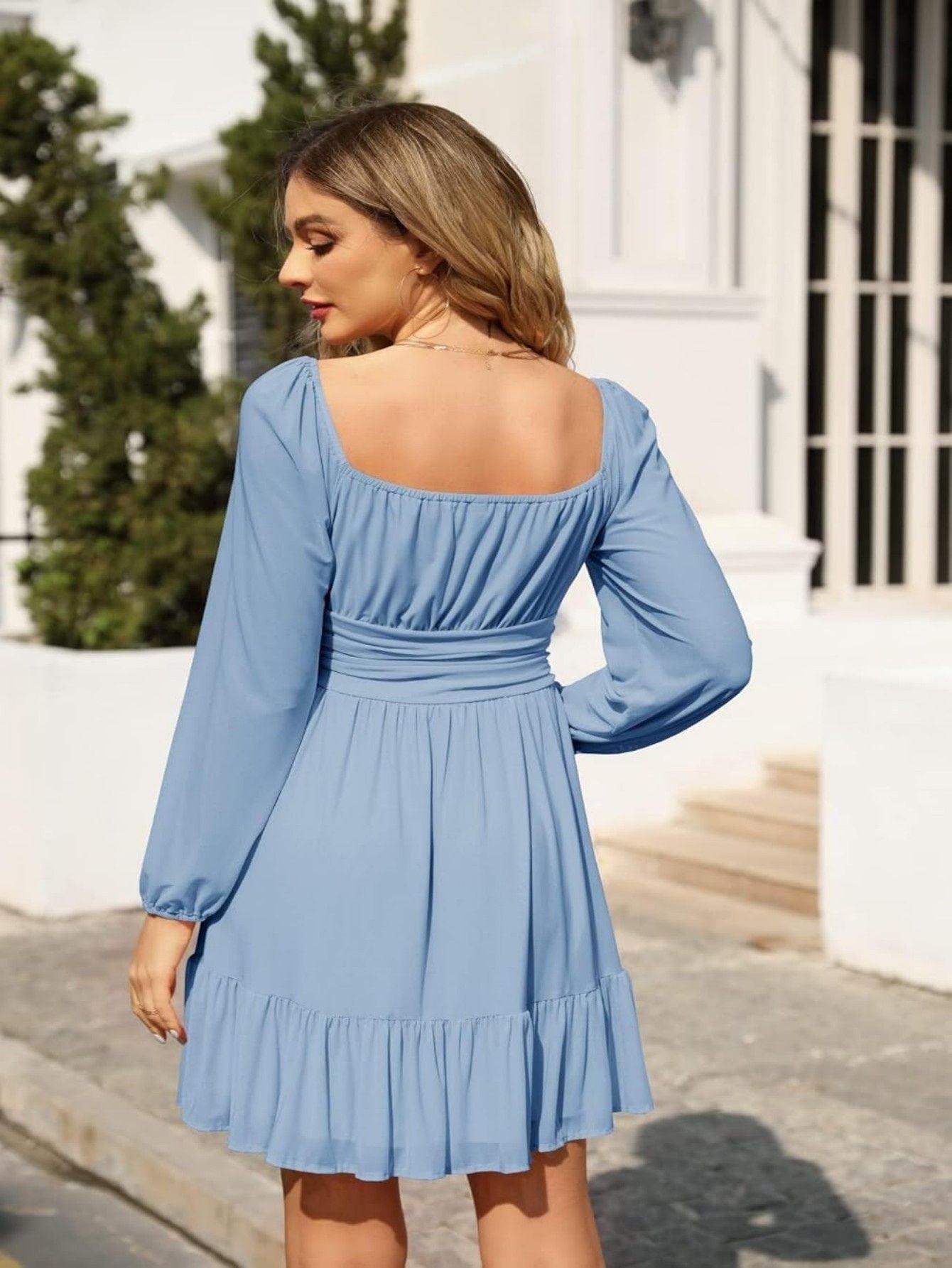 Women’s Mesh Mini Dress with Ruffles Marry Lou