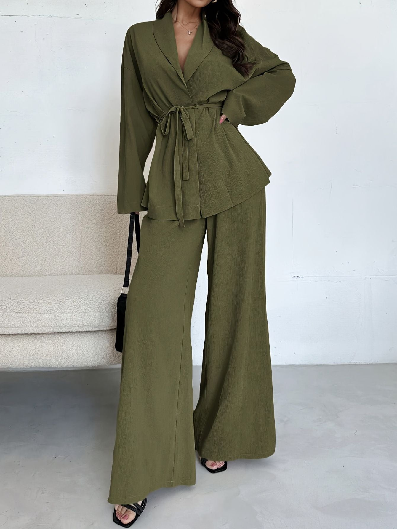 Women’s Two-Piece Suit with Tie Jacket Marry Lou